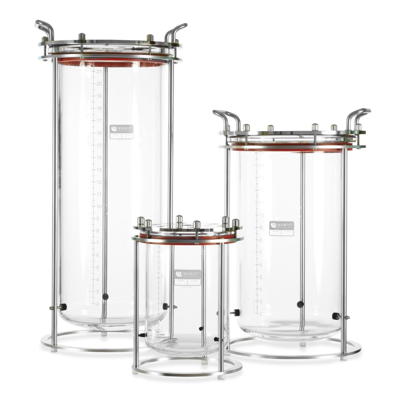 Glass autoclavable bioreactors
